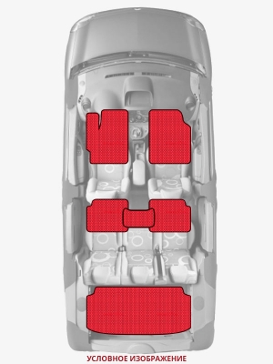 ЭВА коврики «Queen Lux» комплект для Honda Acty (4G)